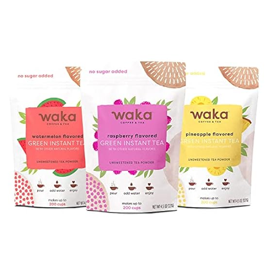 Waka — Unsweetened Instant Tea Powder 3-Bag Combo — 100