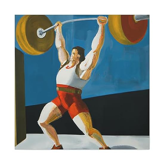 Lifting With Strength - Canvas 30″ x 30″ / Premium Gall