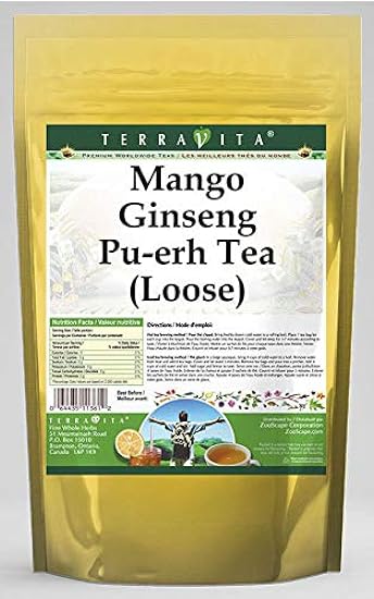 Mango Ginseng Pu-erh Tea (Loose) (8 oz, ZIN: 543004) - 3 Pack 658067837