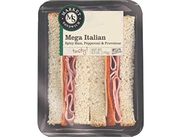Deli Express Italian Mega Wedge Sandwich, 6 Ounce - 8 per case 94116208