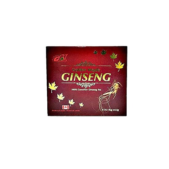GOLDEN MAPLE 100% Canadian Ginseng Tea 4.5g/Tea bag (8 