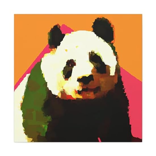 Giant Panda Pop Art - Canvas 30″ x 30″ / Premium Gallery Wraps (1.25″) 145196697