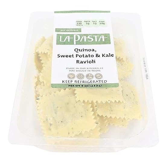 La Pasta Quinoa Sweet Potato & Kale Ravioli (Case of 8)