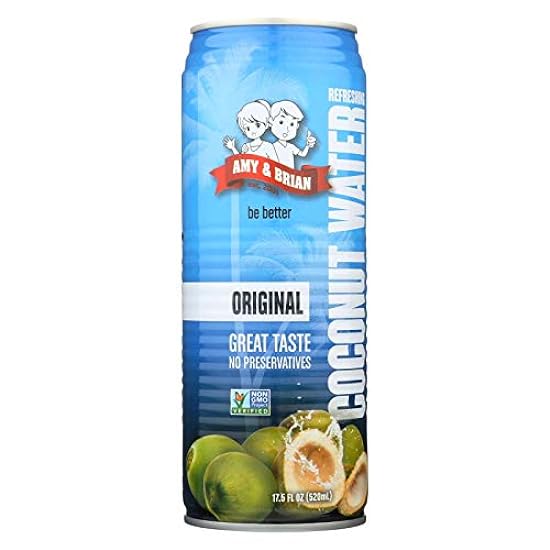 Amy and Brian Coconut Water - Original - Case of 12 - 1