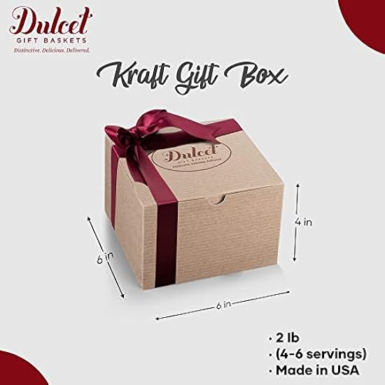 Dulcet Gift Baskets Classic Bakery Kraft Box Filled with soft bite Cookies, Chocolate Fudge Brownies and flaky filled Rugelah for Teachers, Parents, Family, Him, Her & Corporate Office 242548947