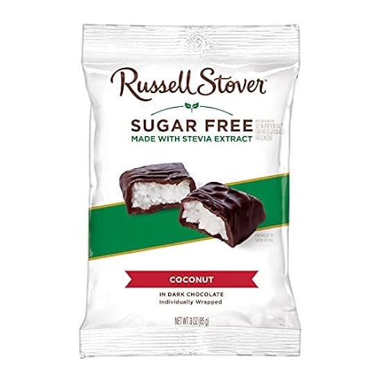 Russell Stover Sugar Free Dark Chocolate Coconut Bag, 3