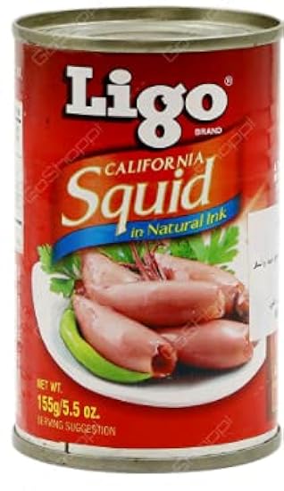 Ligo California Squid in Natural Ink 5.5 Ounce Can (Pac