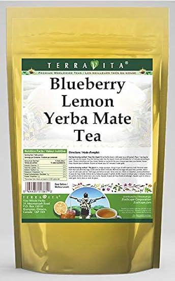 Blueberry Lemon Yerba Mate Tea (25 tea bags, ZIN: 56230