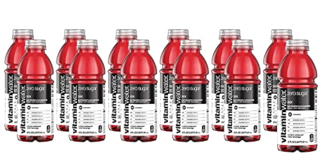 Vitamin Water ZERO Sugar - XXX Acai-Blueberry-Pomegranate | 20 Fl Oz Bottles - Pack of 12 210257241