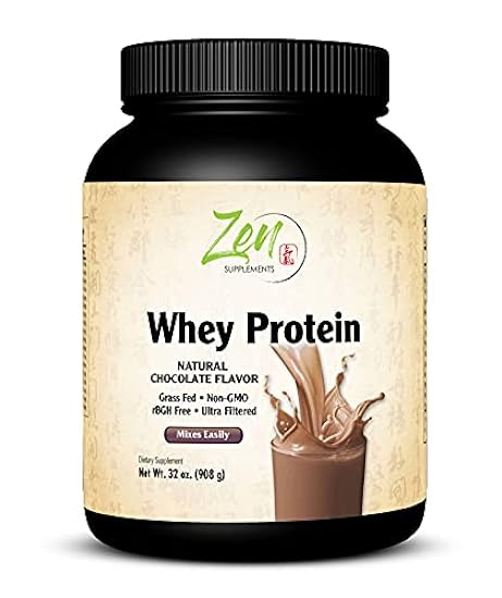 Zen Supplements - Organic Grass Fed Whey Protein 19g Pe