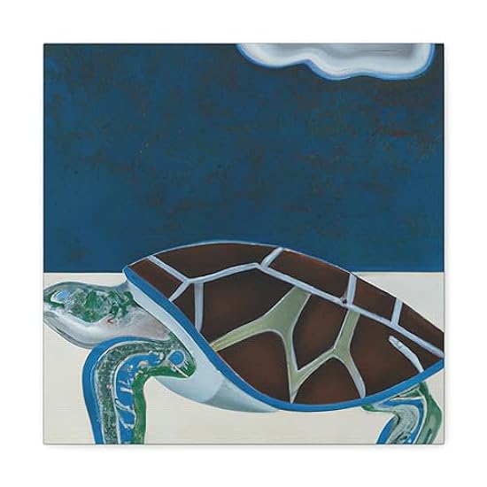 Turtle in Classical Calm - Canvas 16″ x 16″ / Premium G