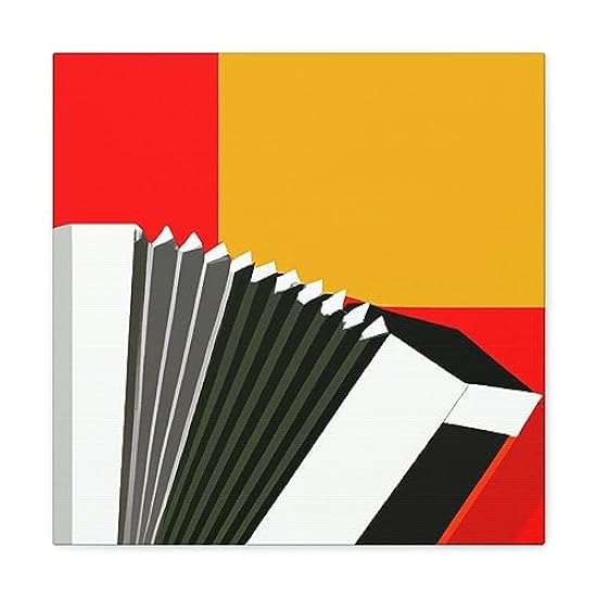 Accordion Minimalism - Canvas 16″ x 16″ / Premium Galle