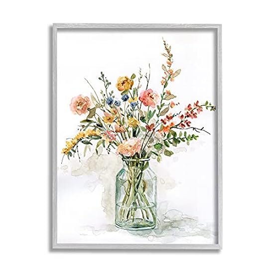 Stupell Industries Country Meadow Roses Floral Bouquet 