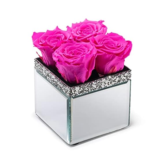 SOHO FLORAL ARTS | Mirrored Vase Pave Accent | Genuine 
