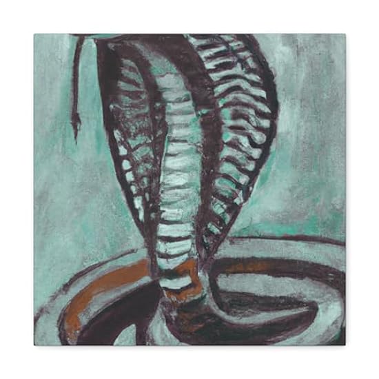 King Cobra Fauvism - Canvas 16″ x 16″ / Premium Gallery