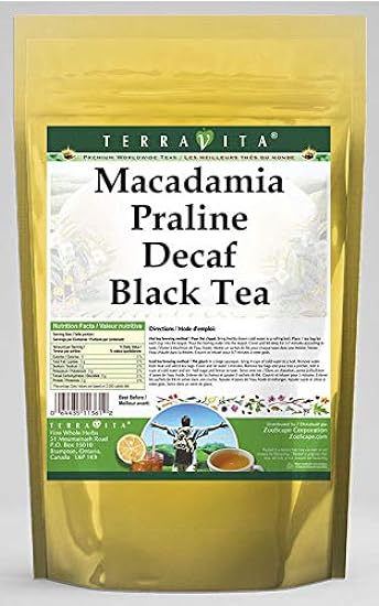 Macadamia Praline Decaf Black Tea (50 tea bags, ZIN: 53