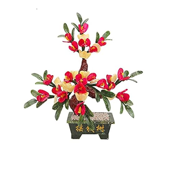 Lzeal Artificial Chinese Style Jade Bonsai Money Tree D