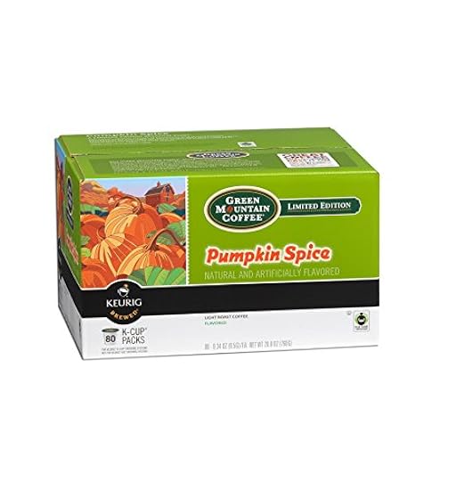 Green Mountain Coffee Fair Trade Pumpkin Spice K-Cups 80 Count Value Box 104065957