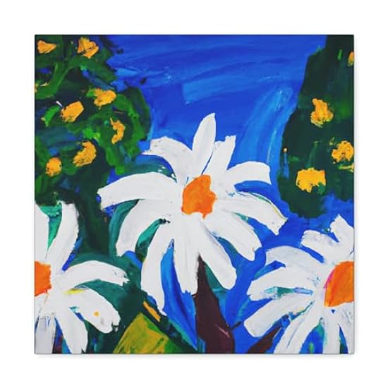 Daisy - Expressionistic Dream - Canvas 16″ x 16″ / Prem