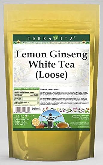 Lemon Ginseng White Tea (Loose) (4 oz, ZIN: 542959) 839