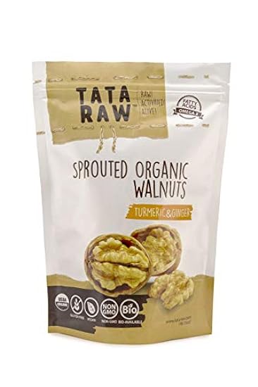TATA RAW - Organic Sprouted Maple Walnuts - Turmeric, Ginger - 1 lb 589774622