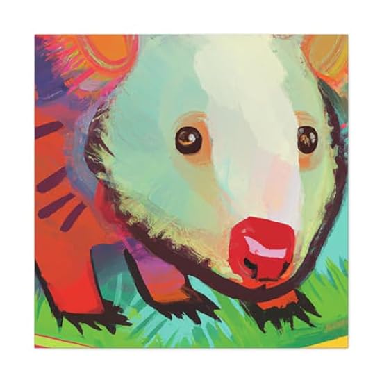 Wombat in Expressionism - Canvas 30″ x 30″ / Premium Ga