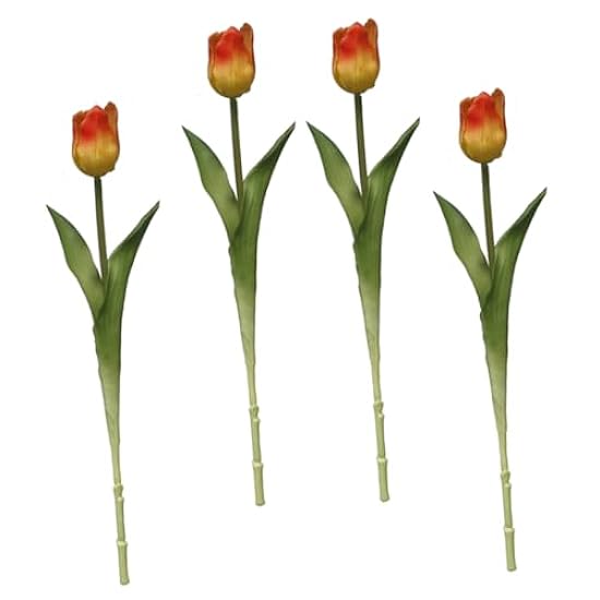 Ciieeo 16 Pcs Over Glued Tulips Faux Tulip Stems Artifi