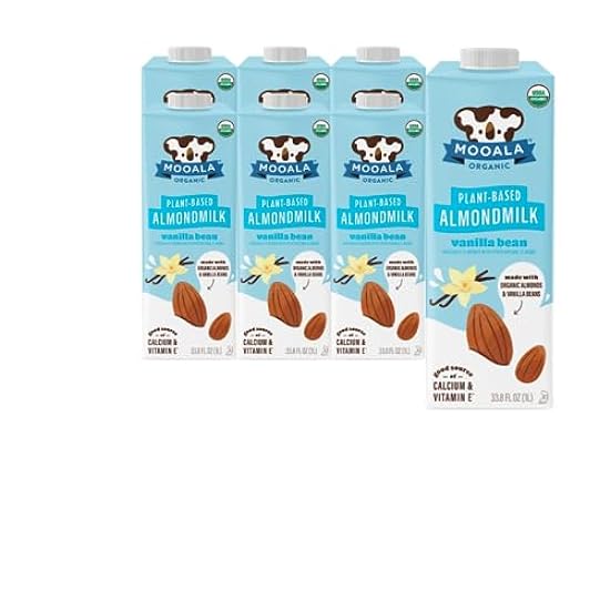 Mooala – Organic Vanilla Bean Almondmilk, 33.8 oz (Pack