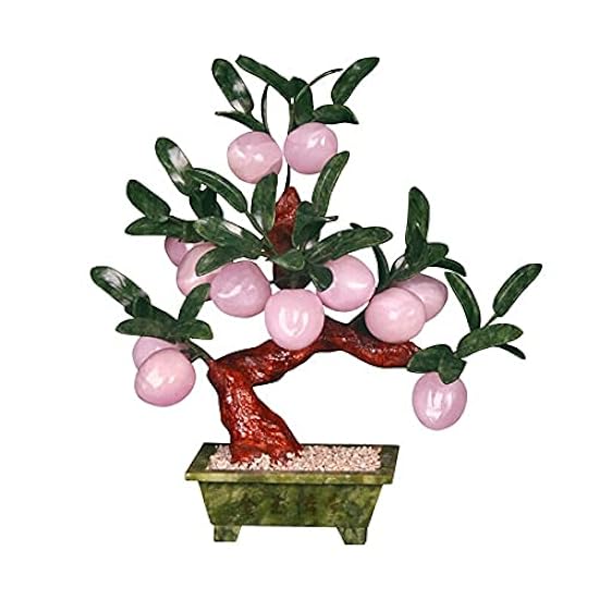 Artificial Bonsai Tree Artificial Bonsai Tree Fake Fake Plants Jade Pan Peach Bonsai Jade Faux Tree Jade Carving Crafts Perfect for Office Home Decoration Chinese Bonsai Ornaments Simulation pine bons 972099610