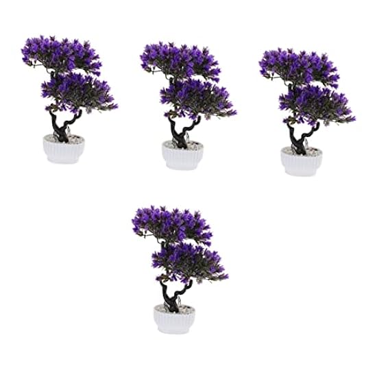 Luxshiny 4pcs Artificial Flower Desktop Artificial Bons