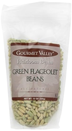 Gourmet Valley Heirloom Beans Green Flageole Beans, 12-