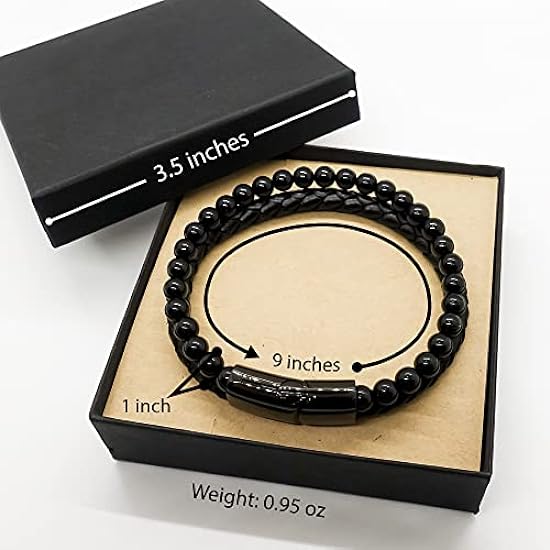 Stone Leather Bracelet, Bonsai Dad Gifts from Son Daughter, I Love You More Than You Love Bonsai, for Bonsai Lover, Birthday Christmas Personalized Gifts with Messages Card 415945019