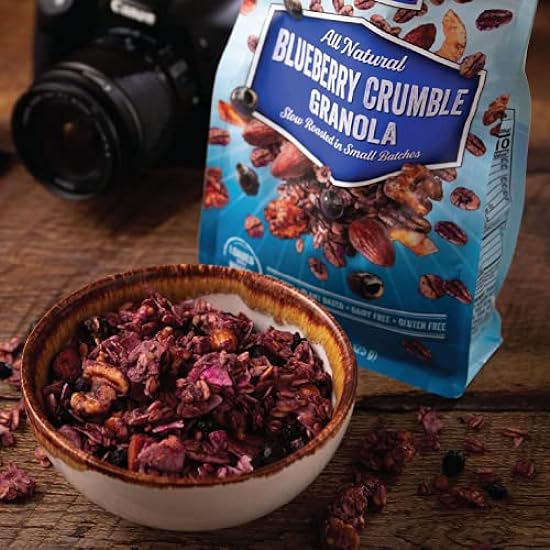 NutHouse! Granola Company - Premium Blueberry Crumble Granola | Certified Gluten-Free, Non-GMO, Kosher | Vegan, Soy-Free | 10 lb. Bulk Bag (1-Pack) 12146628