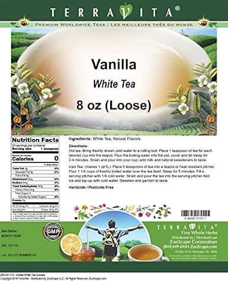 Vanilla White Tea (Loose) (8 oz, ZIN: 531113) 24271115