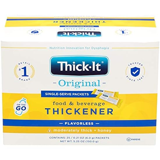 Thick-It Original Food Beverage Thickener Single Serve Packets, Moderately Thick, 6g Packet (Value Pack Of 200) 379942634