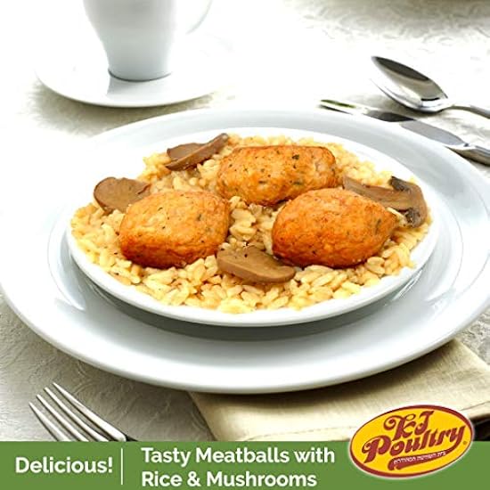 Kosher Mre Meat Meals Ready to Eat, Variety of Chicken Meat Balls, Stuffed Chicken Breast, Chicken Chow Mein (3 Pack Bundle) - Prepared Entree Fully Cooked, Shelf Stable Microwave Dinner 707217084