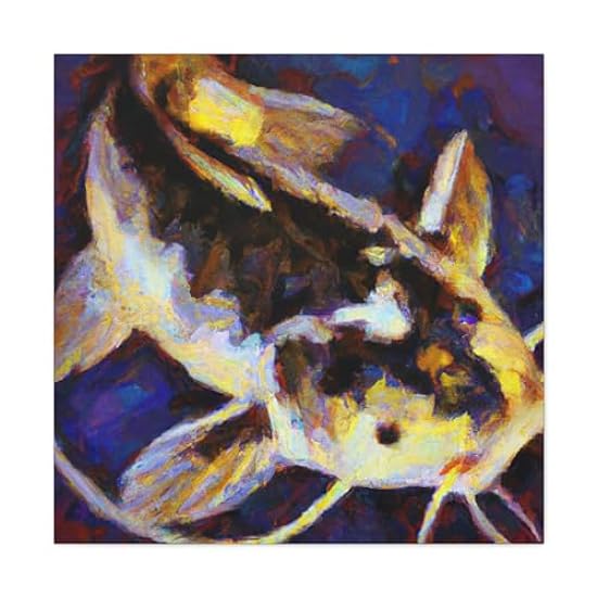 Corydoras Catfish Hues - Canvas 30″ x 30″ / Premium Gallery Wraps (1.25″) 494920354