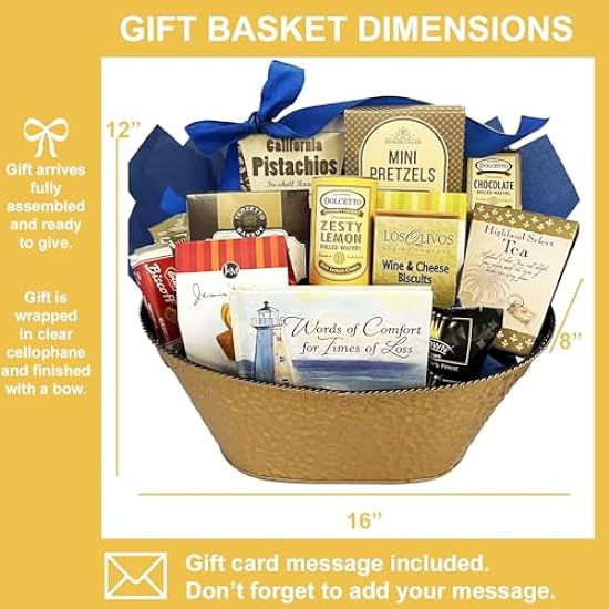 Gifts Fulfilled Grand Gourmet Sympathy Gift Basket for Loss of Mother, Loss of Father, Loss of Loved One Gourmet Bereavement Gift Basket 24999918