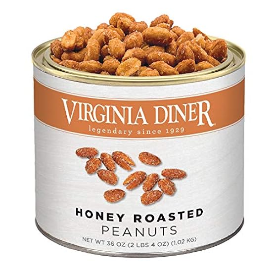 Virginia Diner - Gourmet Extra Large Honey Roasted Virginia Peanuts, 36 Ounce Tin 874590238