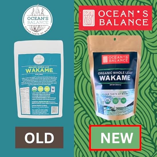 Ocean’s Balance - Whole Leaf Wakame - 2-Ounces (3-Pack) - Maine Coast Seaweed - Perfect for Keto, Paleo, Vegetarian and Vegan Diets. - Gluten Free - Atlantic Coast Sea Vegetables 2892103