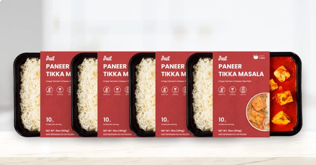 Ready To Eat Indian Meal Special - Paneer Tikka Masala with Pea Pilaf (Pack of 4) 554734554