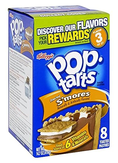 Kellogg´s Pop-Tarts S´mores Toaster Pastries 8 ct (Pack of 12) 816980402