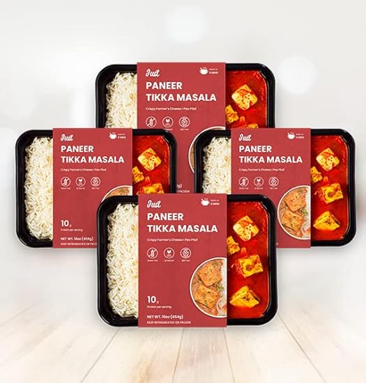 Ready To Eat Indian Meal Special - Paneer Tikka Masala with Pea Pilaf (Pack of 4) 554734554