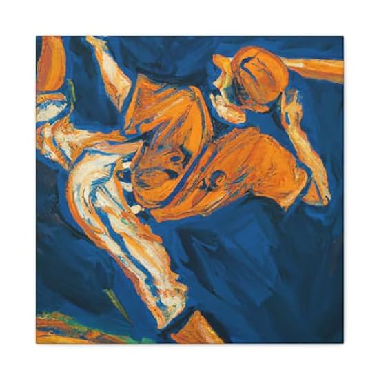 Baseball in Rococo - Canvas 36″ x 36″ / Premium Gallery Wraps (1.25″) 456969353