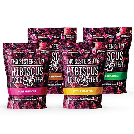 Two Sisters Hibiscus Family Sized Tea Bags | Hibiscus T