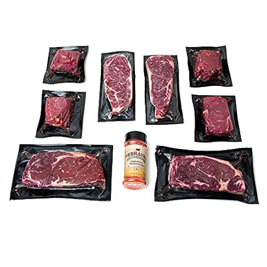 Nebraska Star Beef Premium Angus Steak Sampler Gift Package, Beef 83761708