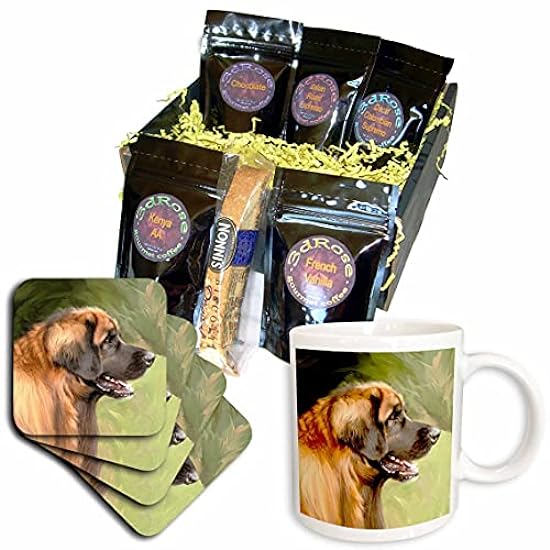 3dRose cgb_4501_1 Leonberger Portrait-Coffee Gift Baske