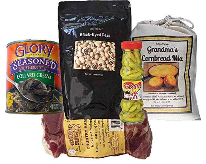 Julia´s Pantry Meal Kit Soul Food Basics Ham pieces, Collards, Black Eyed Peas, Cornbread 905705137