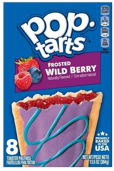 Pop Tarts Frosted Toaster Pastries, Wild Berry, Confett