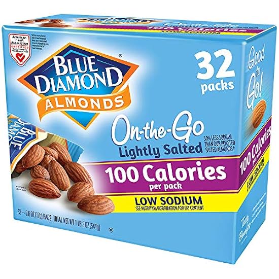 Blue Diamond Almonds Low Sodium Lightly Salted Snack Nu